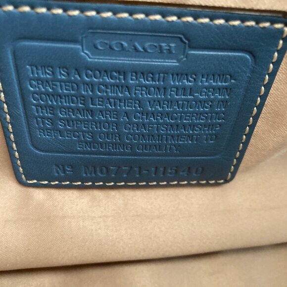 Vintage 2007 Coach Bag / Satchel Blue - Picture 3 of 7